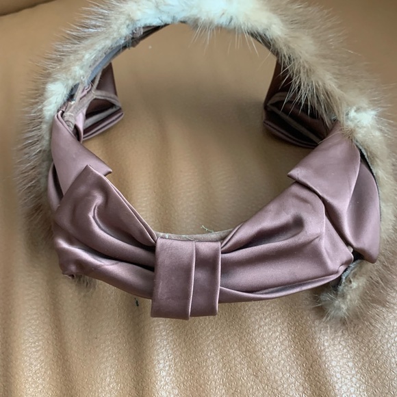 Vintage Mink and satin hat main image 7